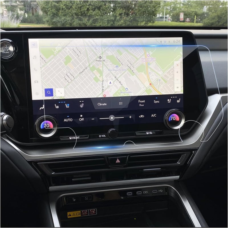 BSTW for 2025 Lexus TX Screen Protector for 2024-2026 Lexus TX 350/500h Hybrid F-Sport/500h+ PHEV 14-in Display for 2026 Lexus TX Accessories Anti-Scratch Tempered Glass Protective Film (TX 14-In HD) - Image 1